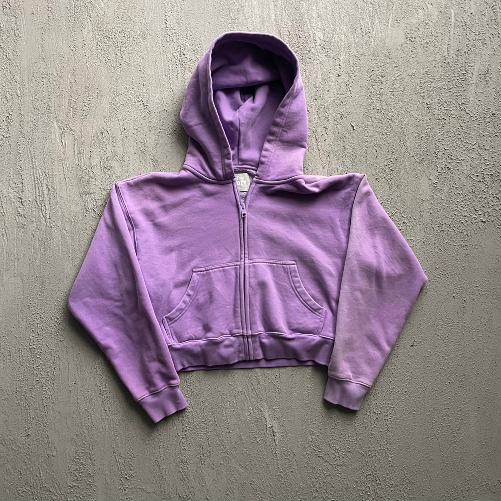 Tna Cozy Fleece Zip Up Hoodie Women XX-Small Purple